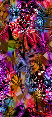 Wallpaper Mural abstract background with colorful diamonds Torontodigital.ca