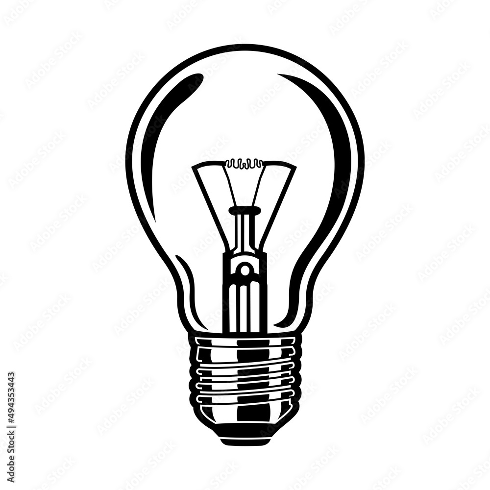 Obraz premium light bulb isolated on white