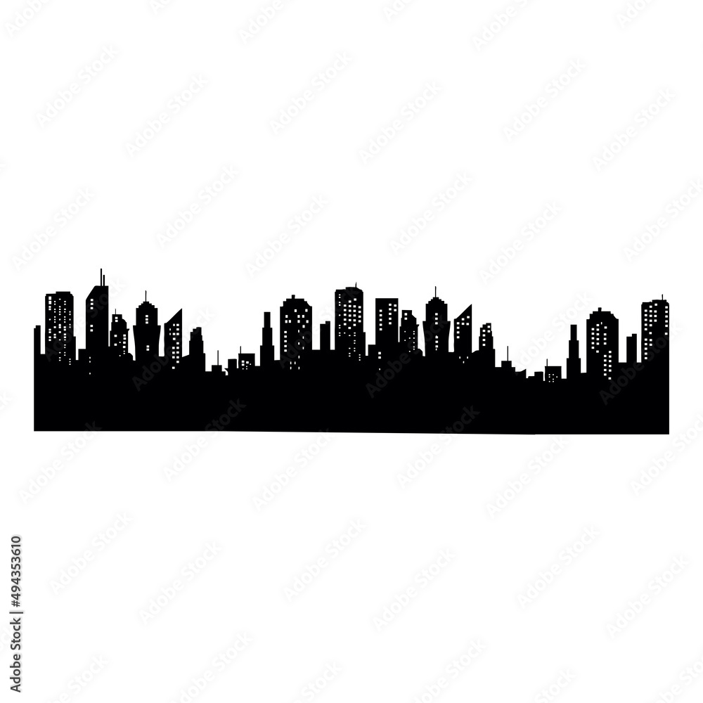 city skyline silhouette illustration