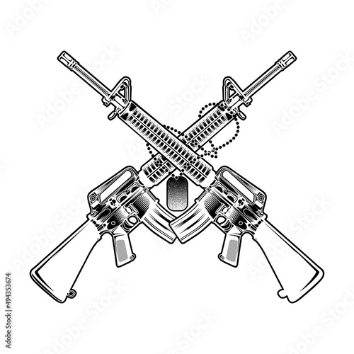 M16 gun logo photo