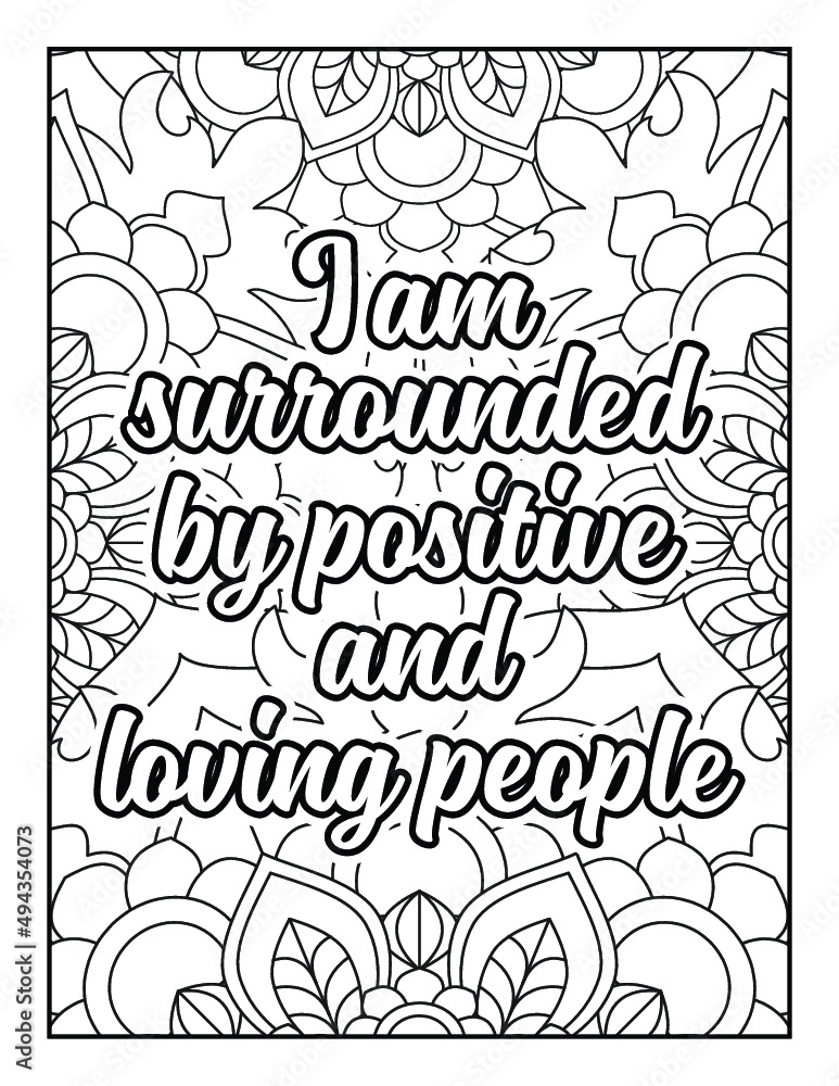 Motivational quotes coloring page. Inspirational quotes coloring page ...