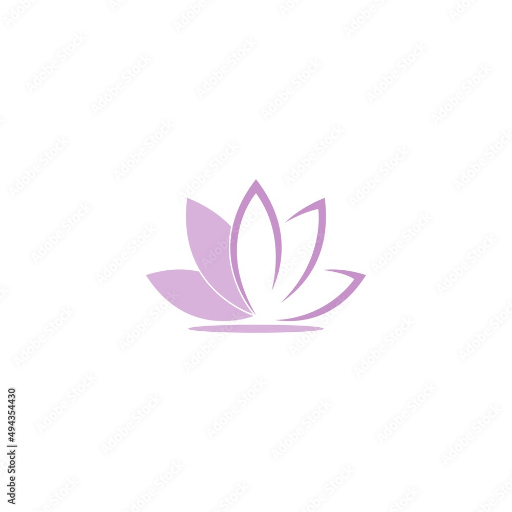 Fototapeta premium Lotus icon logo design