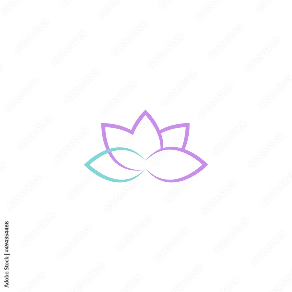 Lotus icon logo design Lotus icon logo design