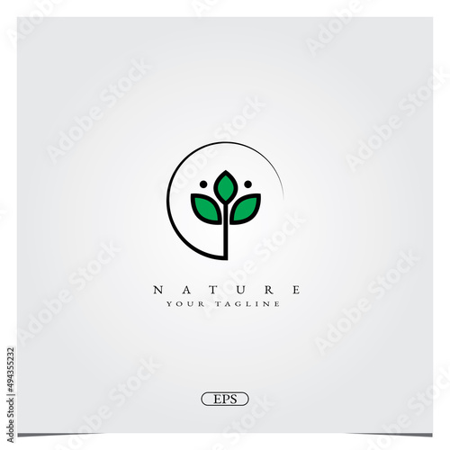 biotanical nature Logo design logo premium elegant template vector eps 10