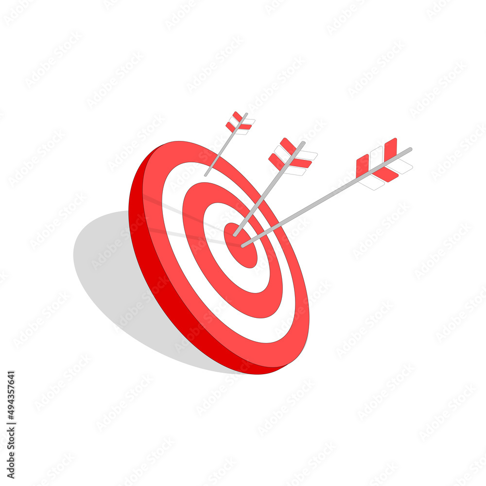 Target vector, Flat design with concept business target Target vector, Flat design with concept business target