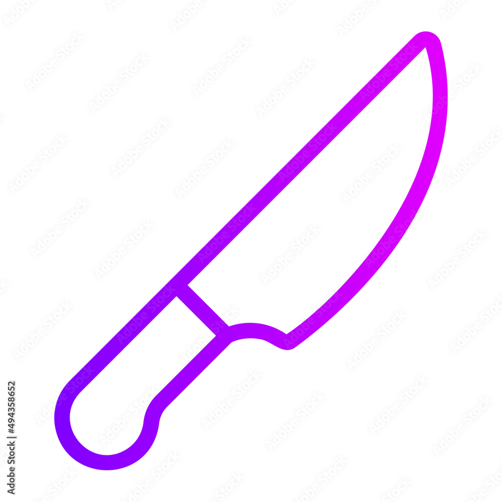 knife gradient icon knife gradient icon