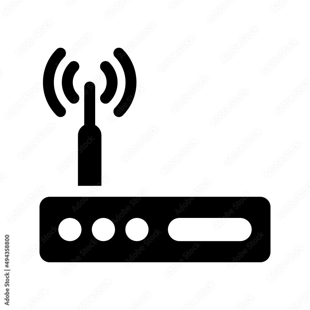 Router Icon Vector Symbol Design Illustration Router Icon Vector Symbol Design Illustration