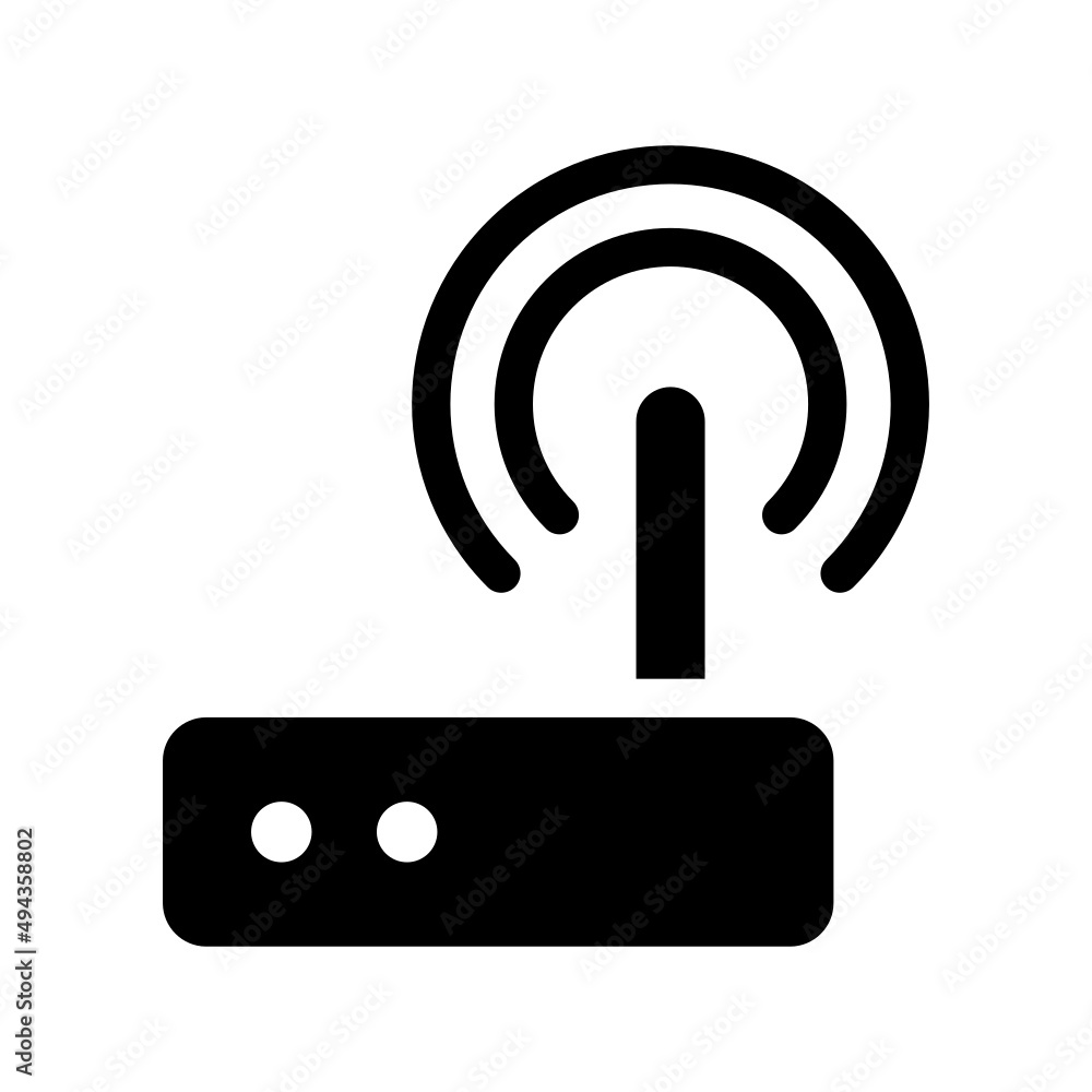 Router Icon Vector Symbol Design Illustration Router Icon Vector Symbol Design Illustration