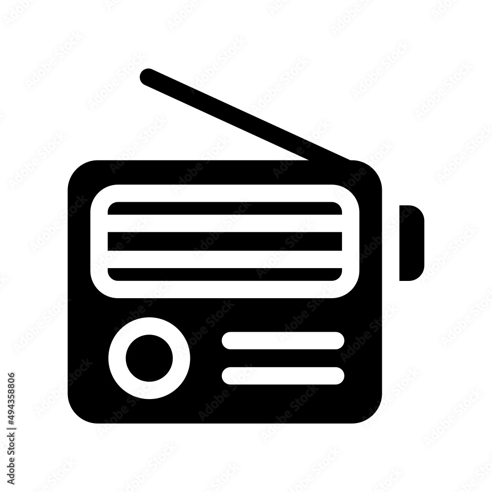 Radio Icon Vector Symbol Design Illustration Radio Icon Vector Symbol Design Illustration