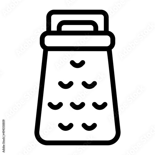 cheese grater line icon