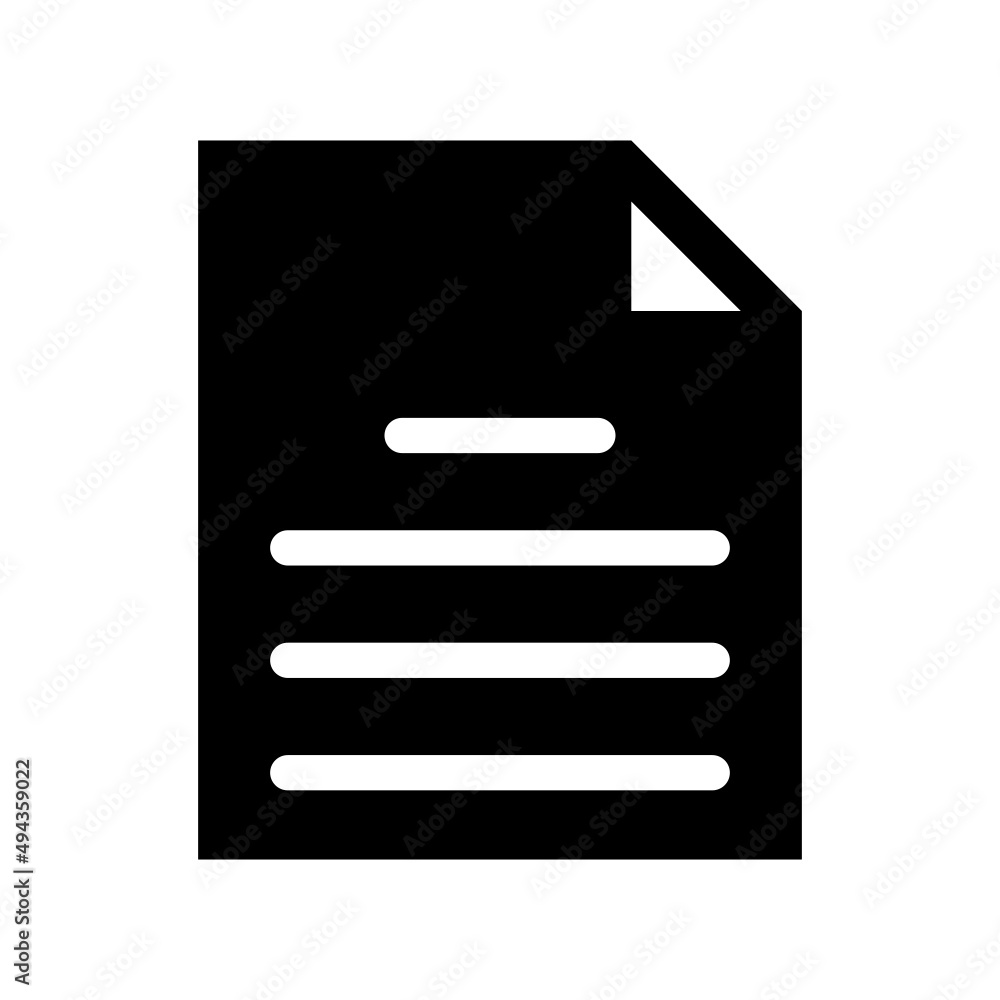 Document Icon Vector Symbol Design Illustration Document Icon Vector Symbol Design Illustration
