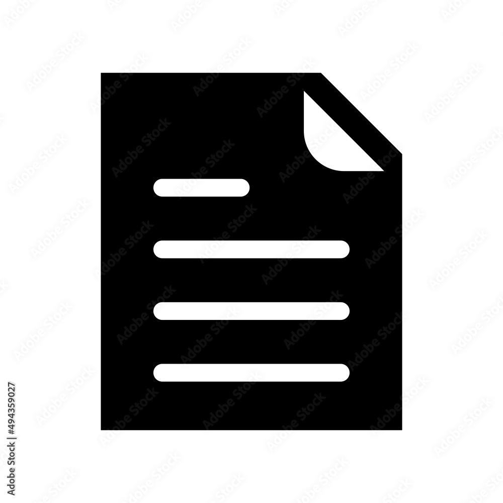 Document Icon Vector Symbol Design Illustration Document Icon Vector Symbol Design Illustration