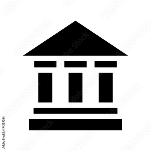 Bank Icon Vector Symbol Design Illustration