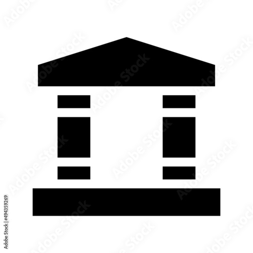 Bank Icon Vector Symbol Design Illustration