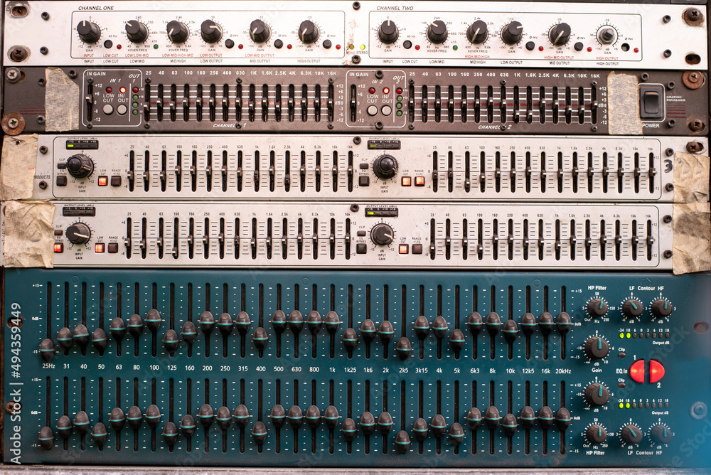 Digital audio mixing console music mixer Digital audio mixing console music mixer