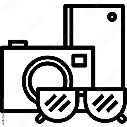 Travel accessories icon