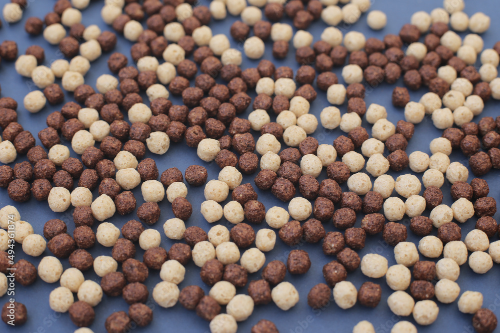 .Chocolate cereal balls .Chocolate cereal balls