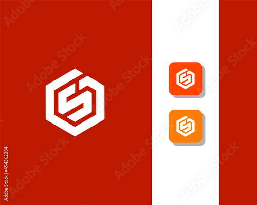 Letter S G logo design. creative minimal monochrome monogram symbol. Universal elegant vector emblem. Premium business logotype. Graphic alphabet symbol for corporate identity