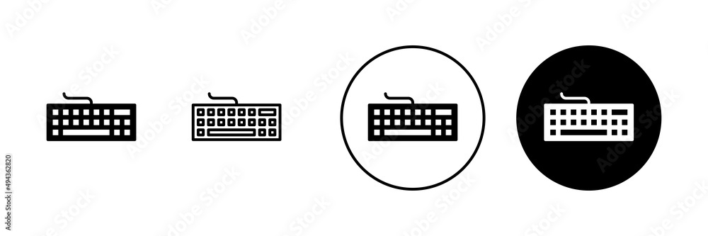 Keyboard icons set. keyboard sign and symbol Keyboard icons set. keyboard sign and symbol