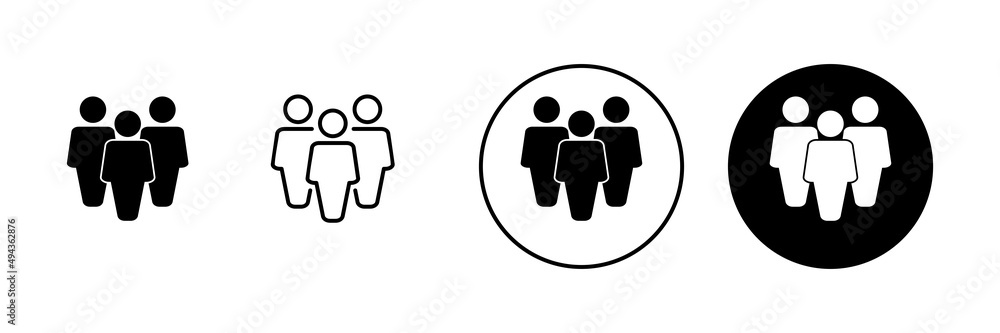 people icons set. person sign and symbol. User Icon vector people icons set. person sign and symbol. User Icon vector