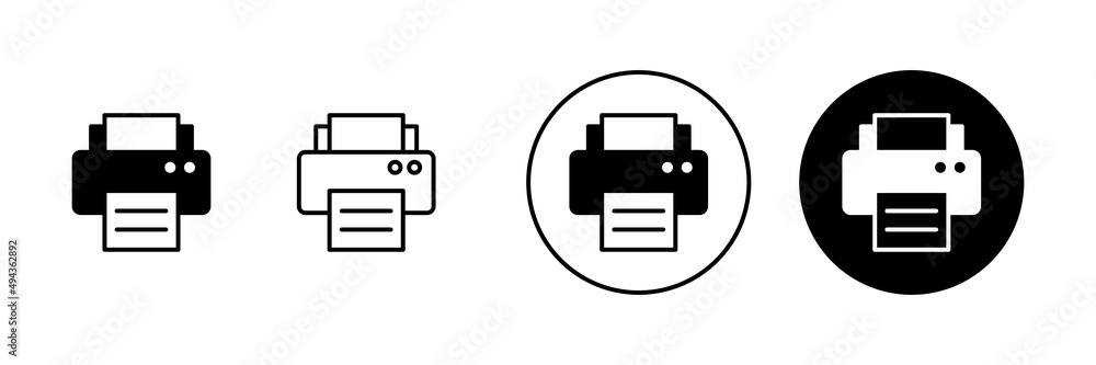 Print icons set. printer sign and symbol Print icons set. printer sign and symbol