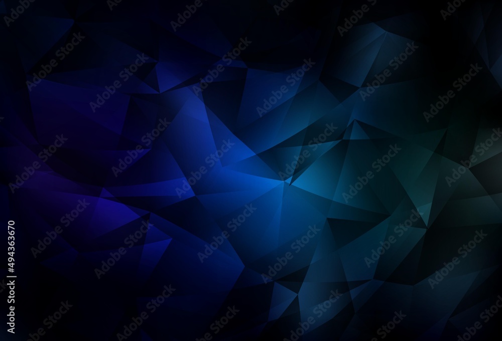 Dark Blue, Green vector shining triangular background. Dark Blue, Green vector shining triangular background.