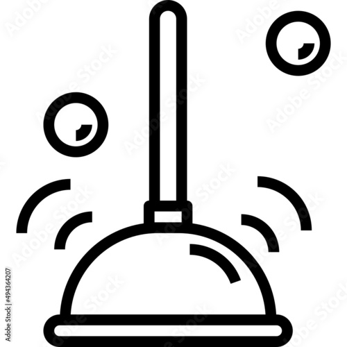 Toilet plunger icon