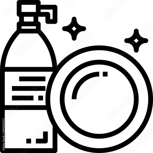 Washing dish icon
