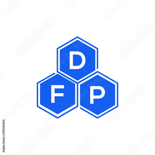 DFP letter logo design on White background. DFP creative initials letter logo concept. DFP letter design. 