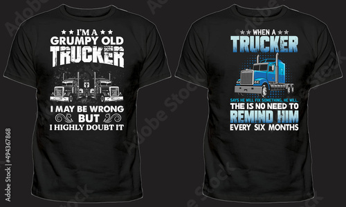 Bulk truck t-shirt design 