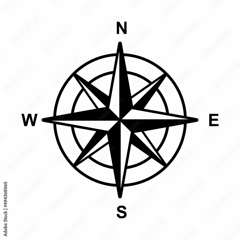 compass on a white background compass on a white background
