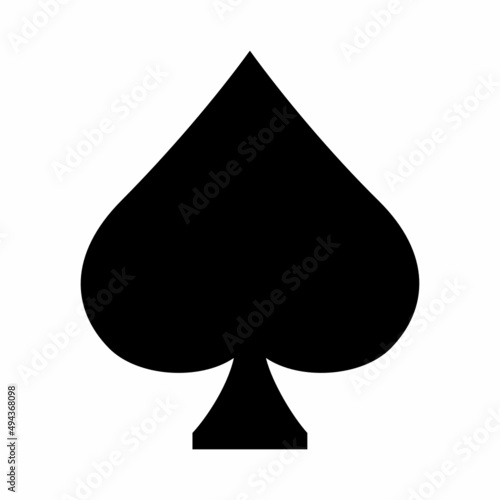 spades card flat style icon