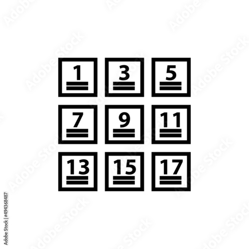 maximum stack icon vector design templates