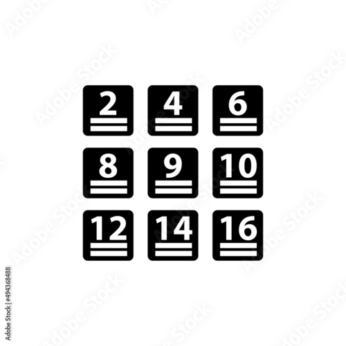 maximum stack icon vector design templates