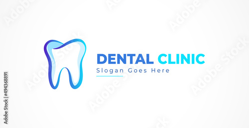 Dental Clinic logo template, Dental Care logo design vector