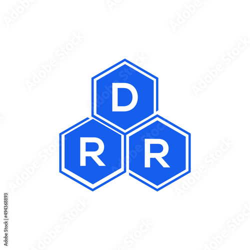 DRR letter logo design on White background. DRR creative initials letter logo concept. DRR letter design. 