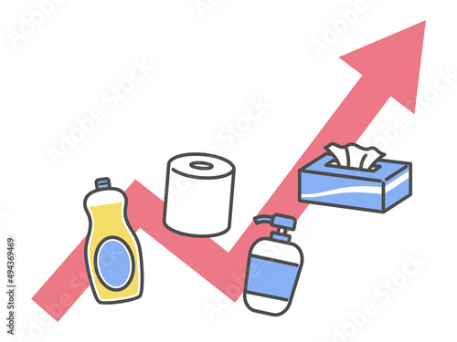 illustration of increasing price of daily necessities