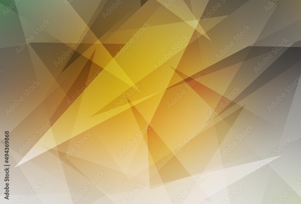 Dark Yellow vector layout with lines, triangles. Dark Yellow vector layout with lines, triangles.