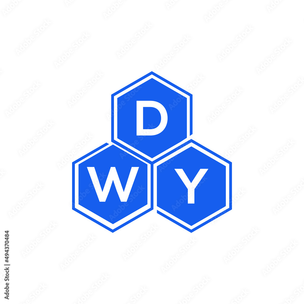 DWY letter logo design on White background. DWY creative initials letter logo concept. DWY letter design. DWY letter logo design on White background. DWY creative initials letter logo concept. DWY letter design.