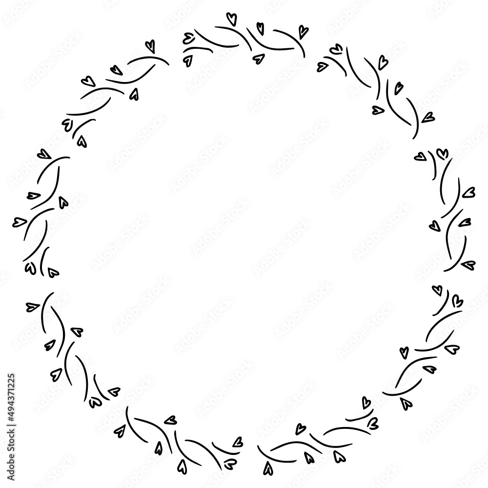 Floral, flower wreath Floral, flower wreath