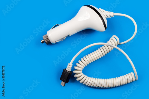 Car charger for smartphone. photo