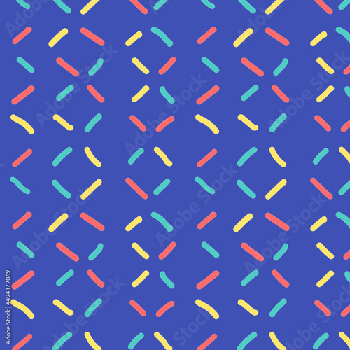 seamless pattern with colorful lines