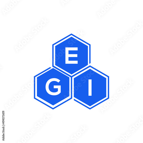 EGI letter logo design on White background. EGI creative initials letter logo concept. EGI letter design. 