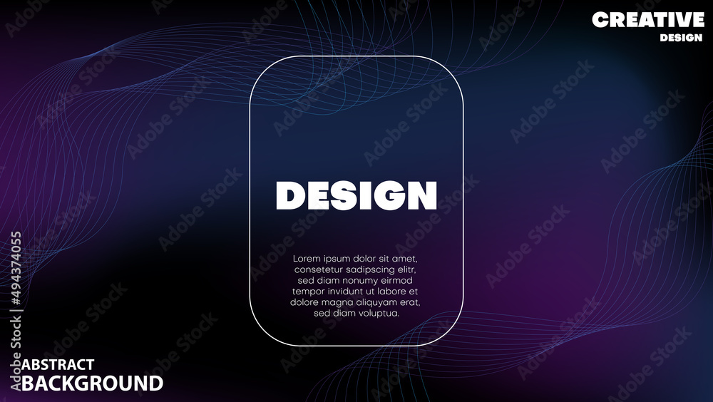 Obraz premium abstract wavy lines background. vector illustration