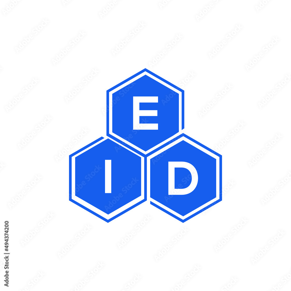 EID letter logo design on White background. EID creative initials letter logo concept. EID letter design. 
