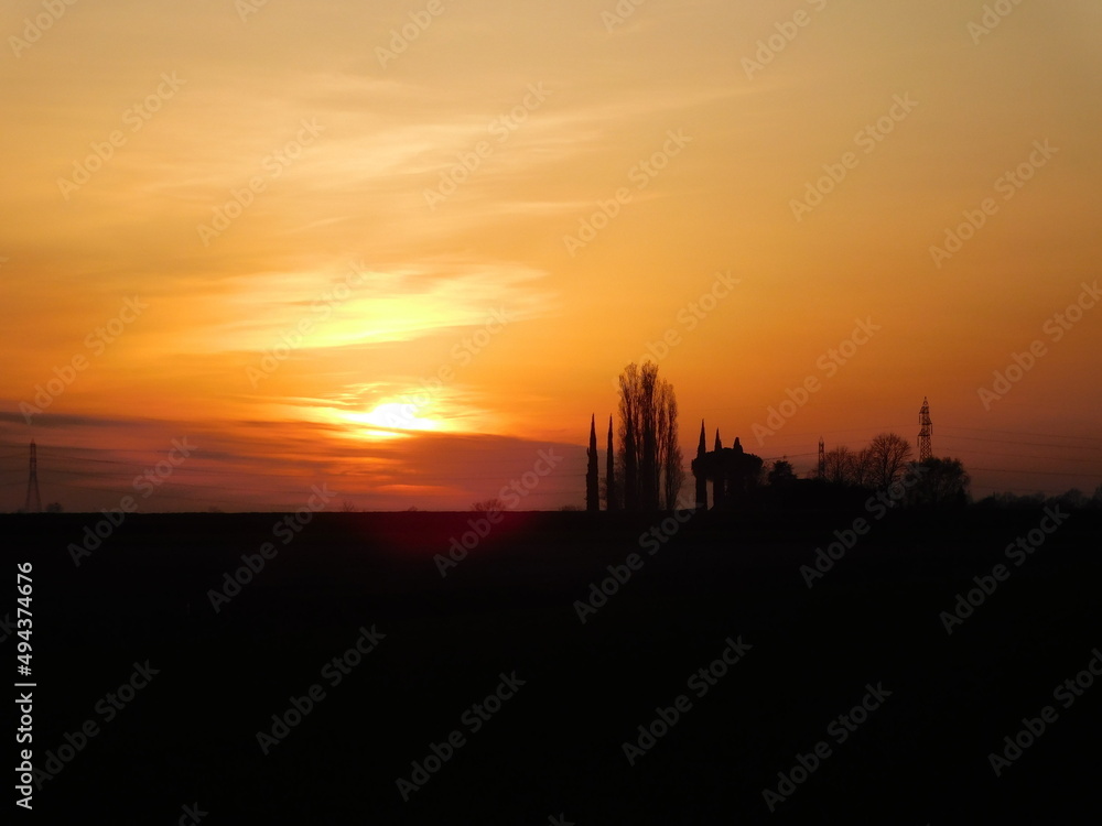 tramonto in campagna tramonto in campagna