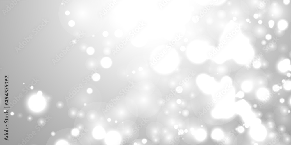 bokeh silver grey background snowflake snow shine