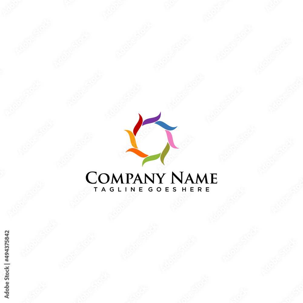 Communication logo, community Logo, organization logo, social network ...