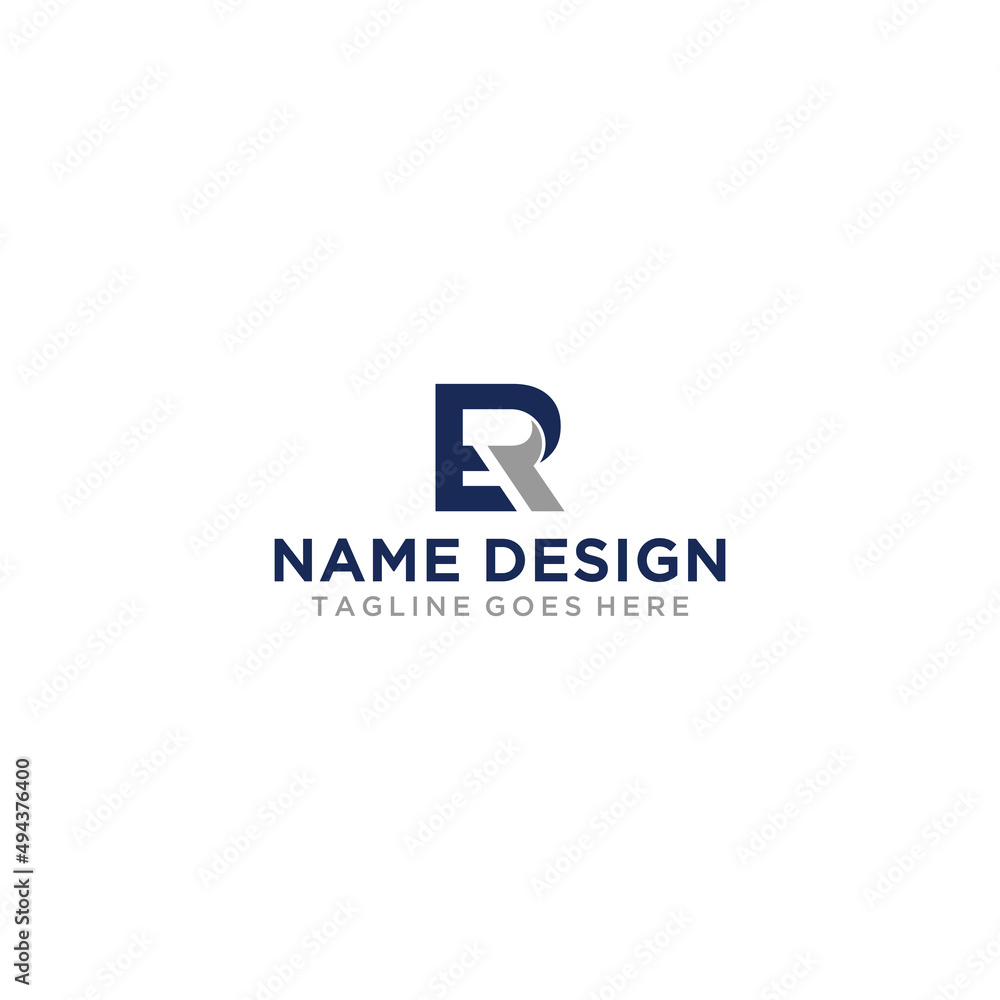 ER, RE letter initial logo sign design ER, RE letter initial logo sign design