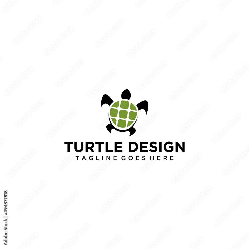 Vector Logo Illustration Turtle . Vector Logo Illustration Turtle .